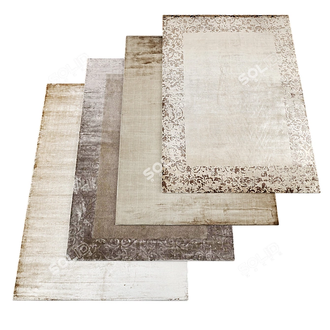 Vintage Rug Collection Bundle 3D model image 3