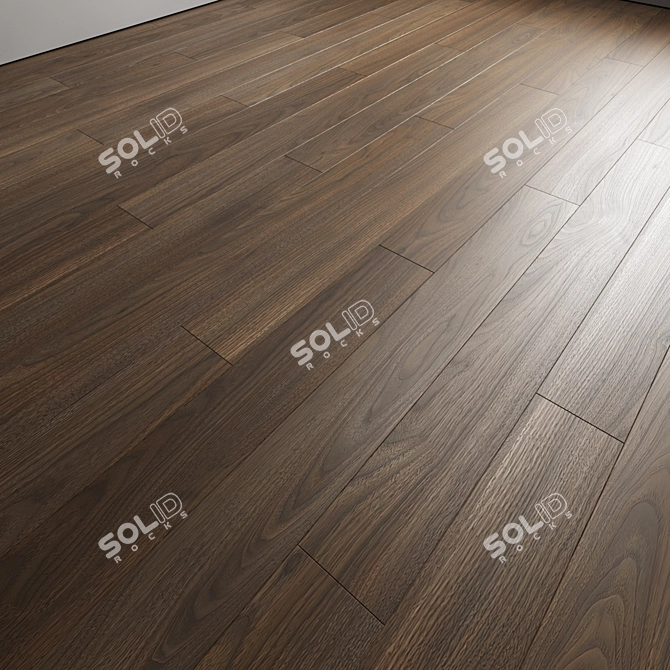 Versatile Oak Parquet Flooring Kit 3D model image 4