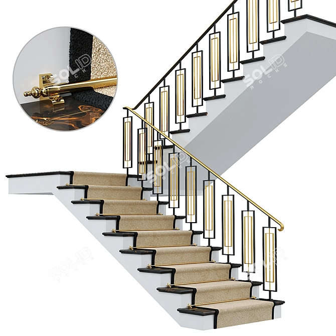 Neoclassical Staircase 5 | 3D Model 3D model image 1