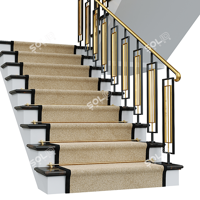 Neoclassical Staircase 5 | 3D Model 3D model image 2