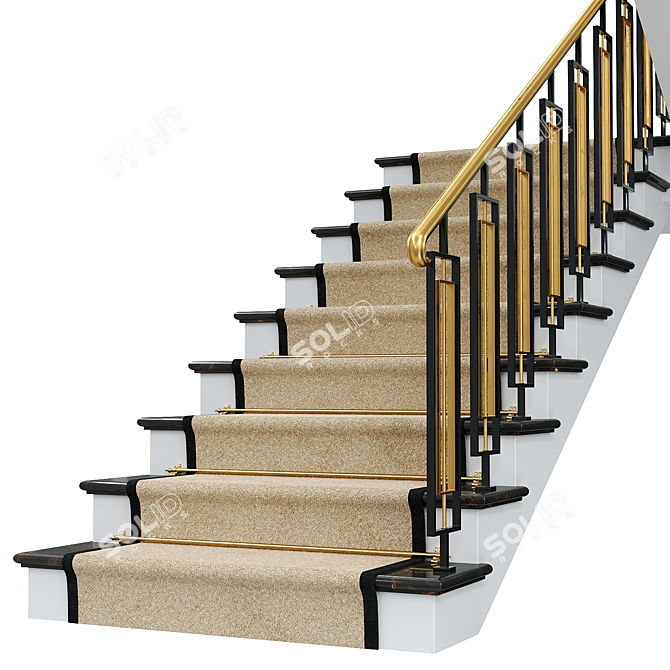 Neoclassical Staircase 5 | 3D Model 3D model image 3