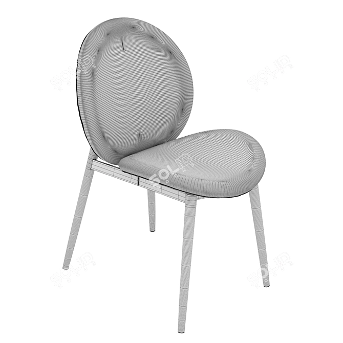 Title: Plush Elliot Chair Gray 3D model image 6