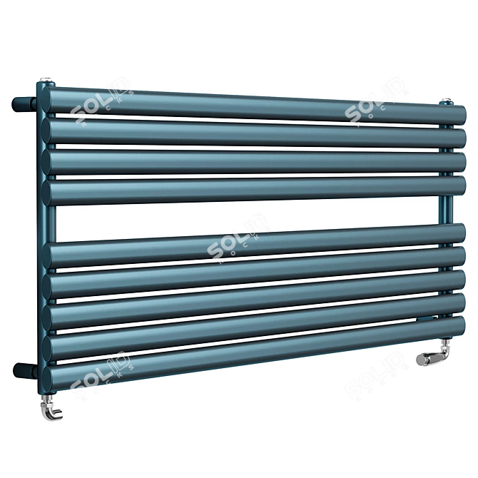 Finsbury Wide Heated Towel Rail 3D model image 2