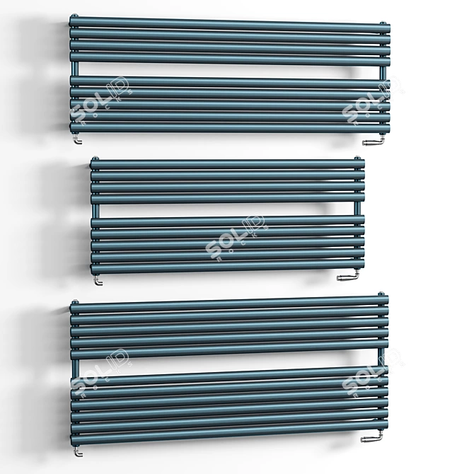 Finsbury Wide Heated Towel Rail 3D model image 3