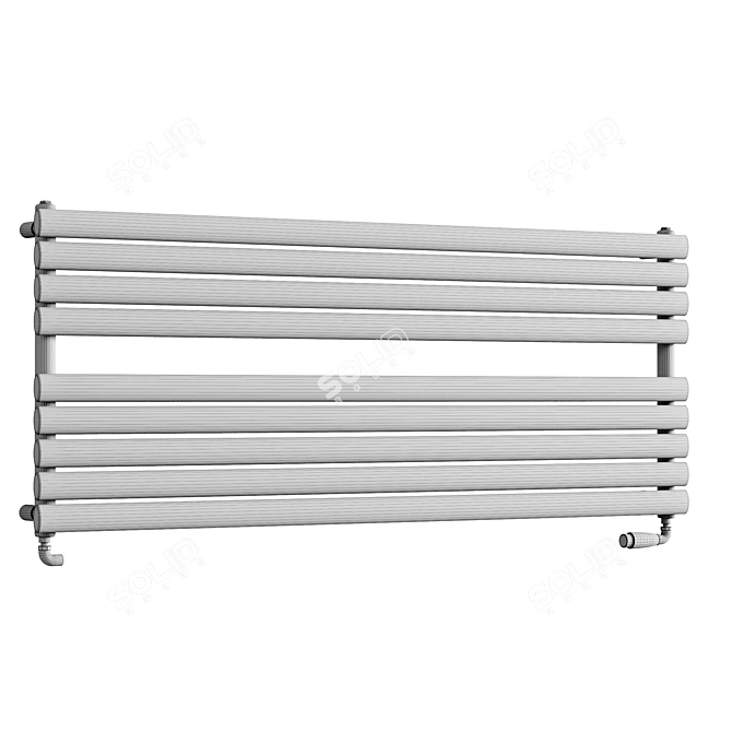 Finsbury Wide Heated Towel Rail 3D model image 4