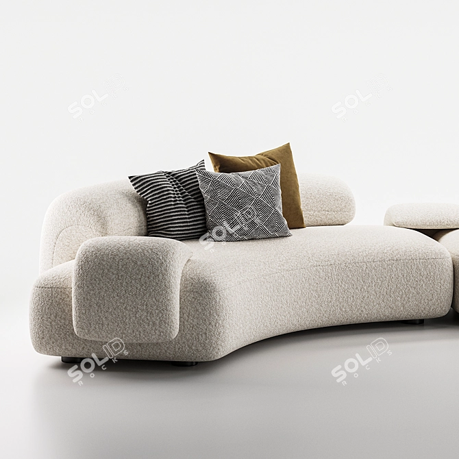 Modern Modular Sofa Design 3D model image 3