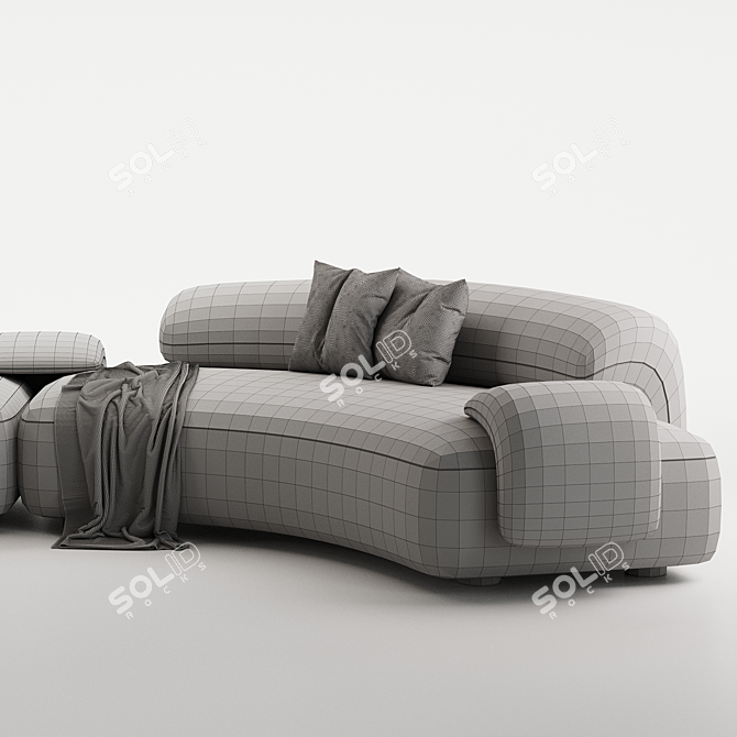 Modern Modular Sofa Design 3D model image 5