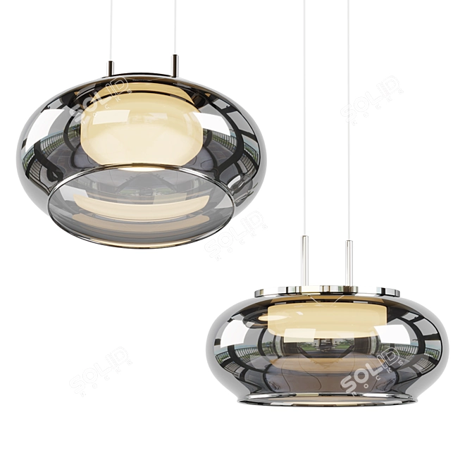 Modern Minimalist Scandinavian Pendant Lamp 3D model image 1