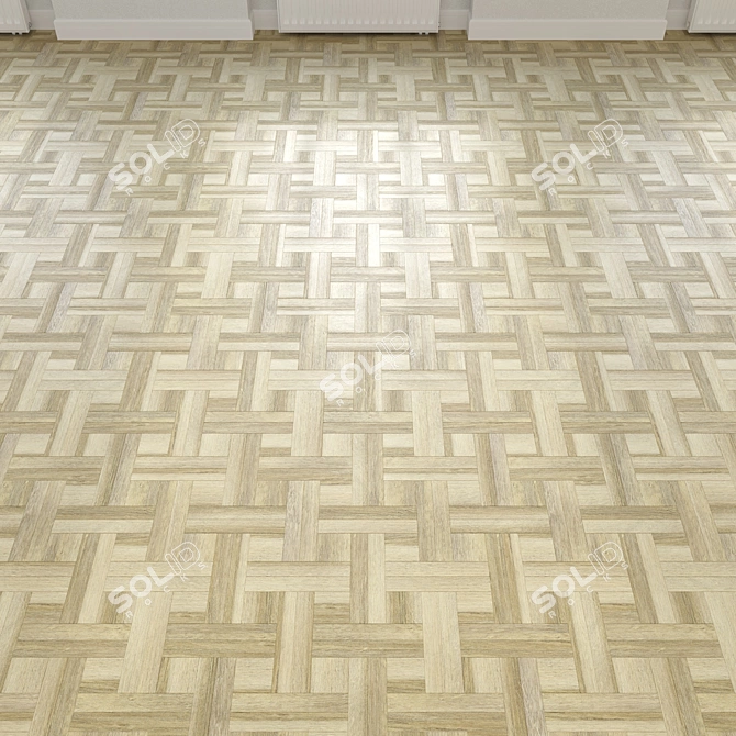 Versatile Modular Wood Floor Model 3D model image 2