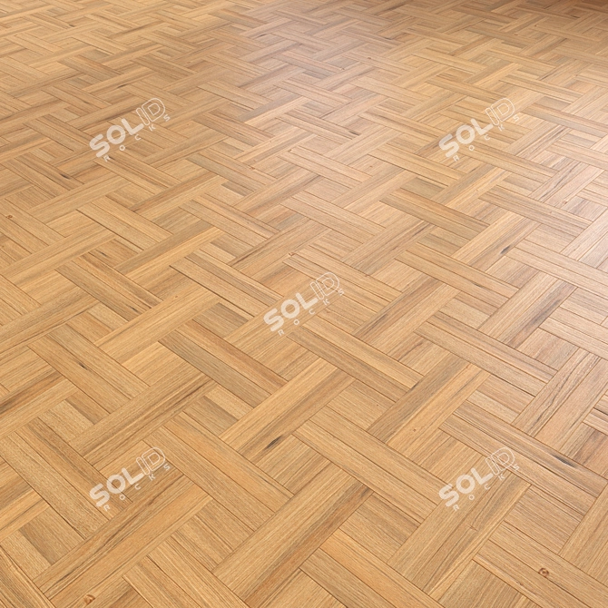 Versatile Modular Wood Floor Model 3D model image 5