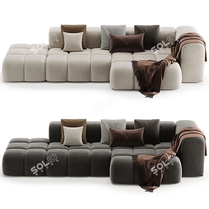 Chic SHAMARA Sofa Design 3D model image 6
