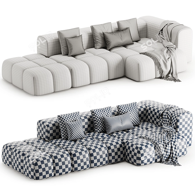 Chic SHAMARA Sofa Design 3D model image 7
