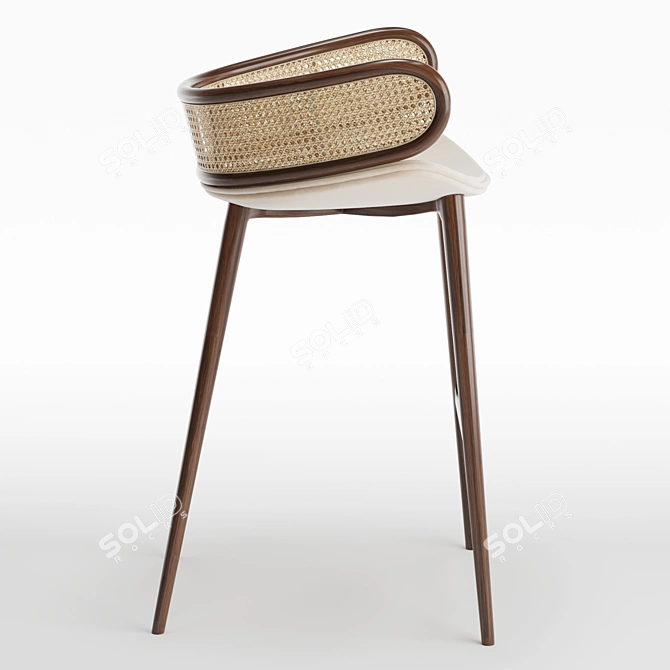 Modern Elegance Mudhif Bar Stool 3D model image 4