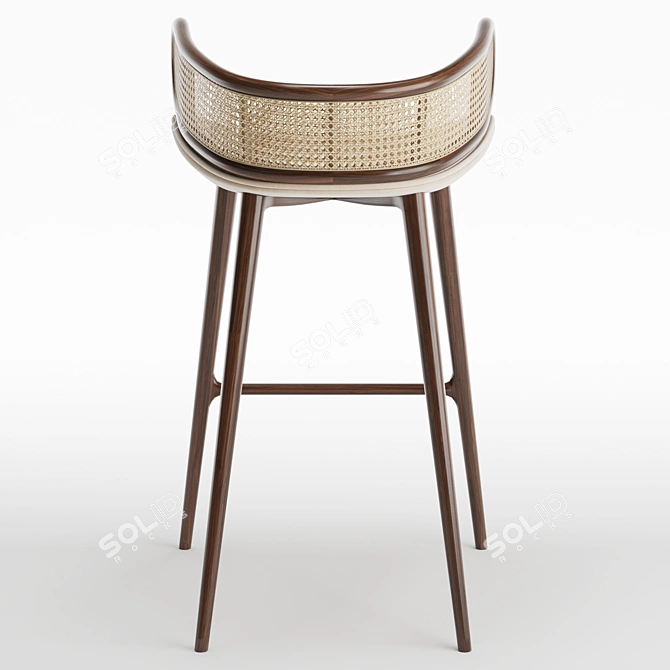 Modern Elegance Mudhif Bar Stool 3D model image 5