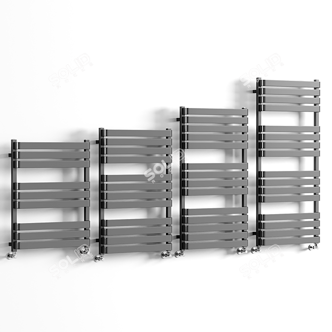 Modern Milton Towel Rail Collection 3D model image 2