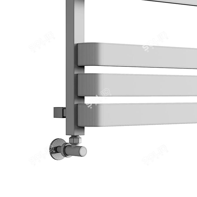 Modern Milton Towel Rail Collection 3D model image 4