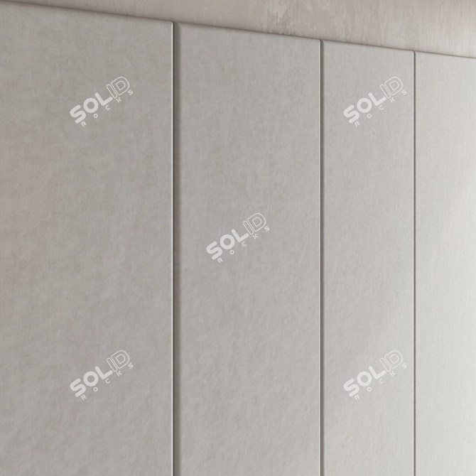 Modern 3D Panel Set Design 3D model image 6