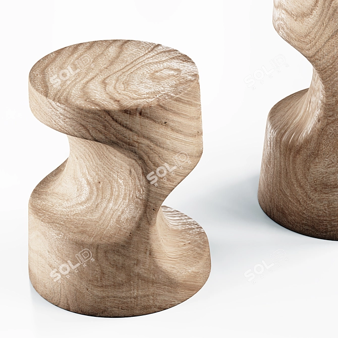 Cedar Conic Stools: Riva 1920 3D model image 2