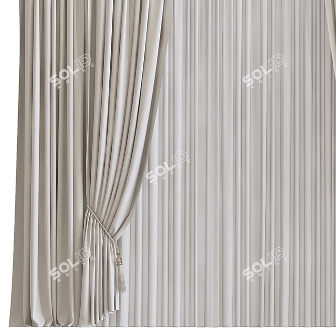 Revamped Curtain Design 3D model image 2