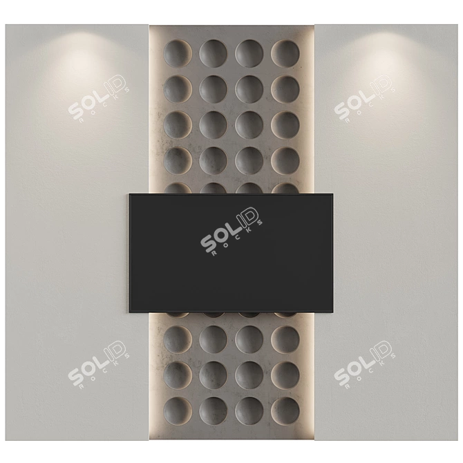 Modern Wall Decor Composition 04 3D model image 1