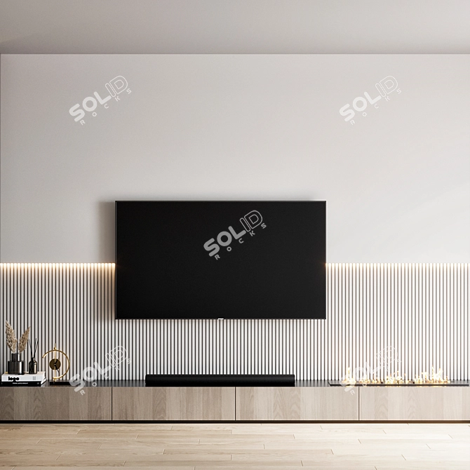 Samsung TV Wall Mountable Stand 3D model image 4