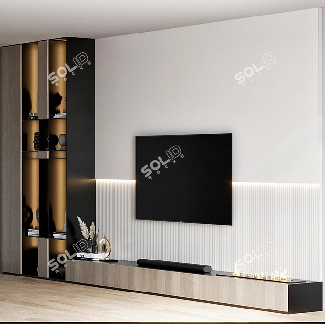 Samsung TV Wall Mountable Stand 3D model image 7