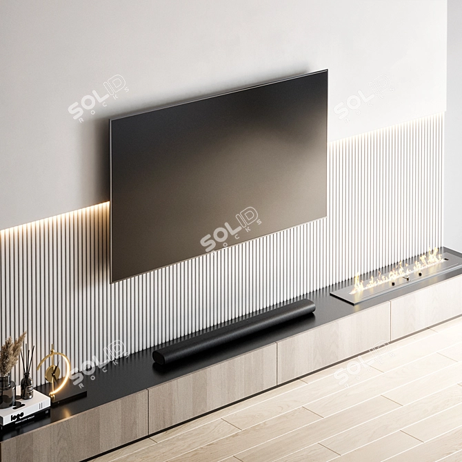 Samsung TV Wall Mountable Stand 3D model image 9