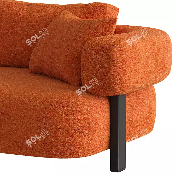 Elegant Roma Sofa by Turri 3D model image 2