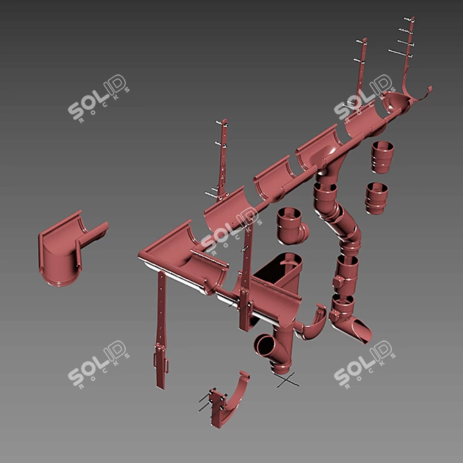 Smooth Polygon Docke LUX System 3D model image 6