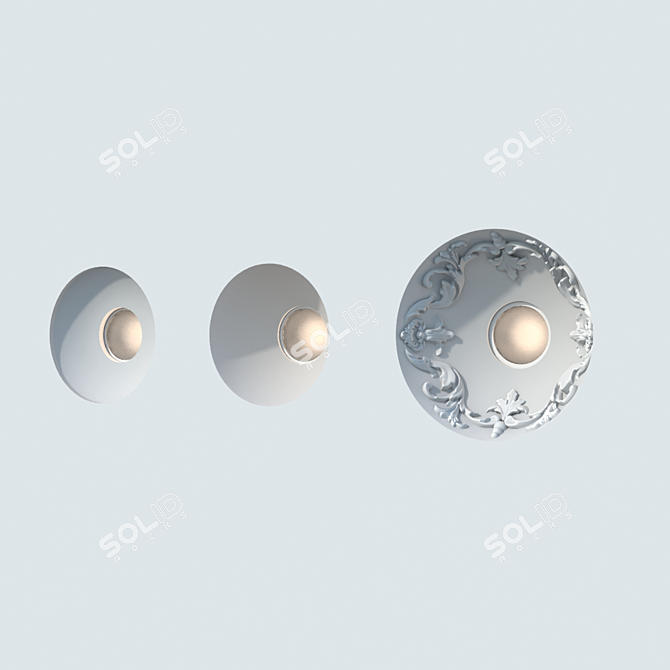 Customizable Recessed Lighting LeGrand 3D model image 4