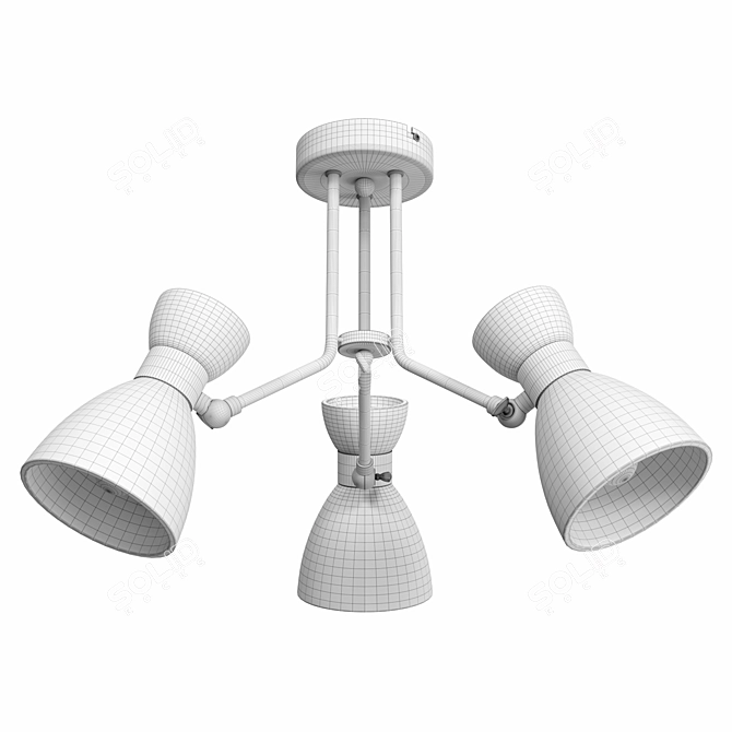 Elegant Lumion Jackie Ceiling Chandelier 3D model image 3