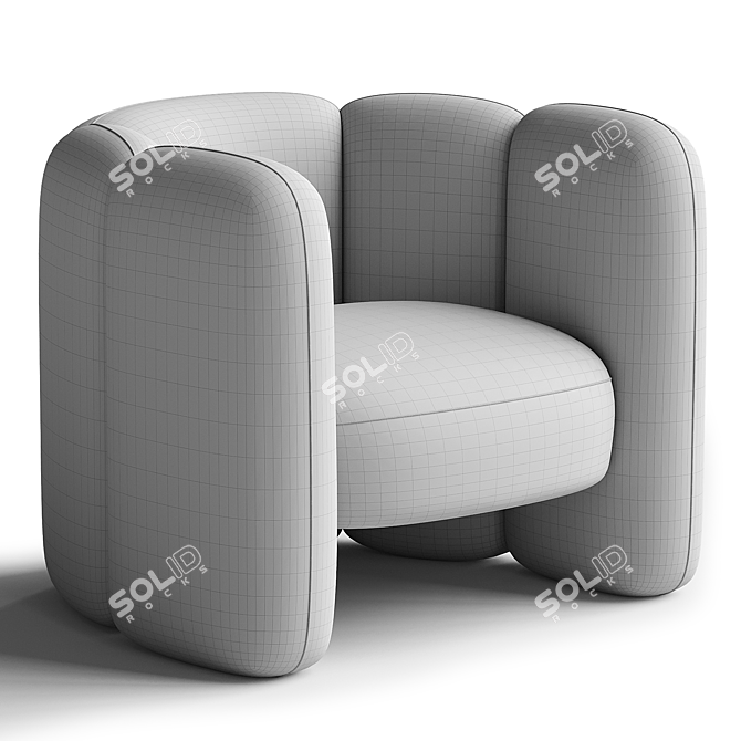  Contemporary Mila Chair Rendered Corona 3D model image 5