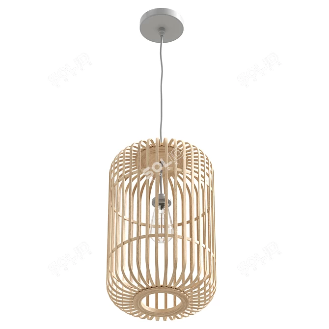 Aisne Bamboo Pendant Lamp Wood 3D model image 3
