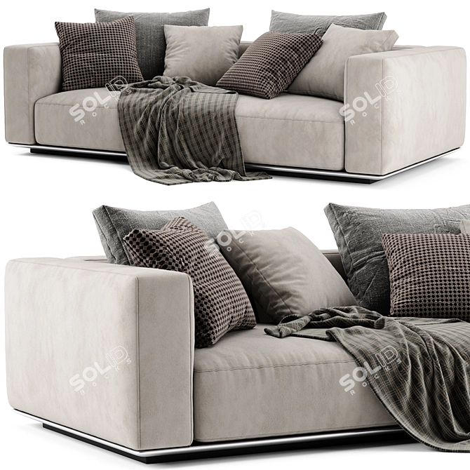 Elegant Grandemare Sofa | Vray & Corona | 3Ds Max 3D model image 3