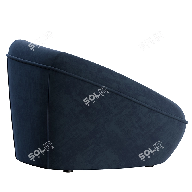 Contemporary Chic Tortello Armchair Set 3D model image 7