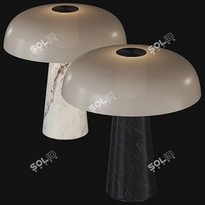 Sleek DFTP Table Lamp 3D model image 2