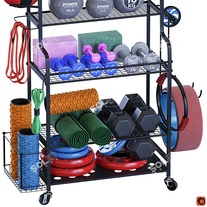 Dynamic Sports Equipment Set 3D model image 3