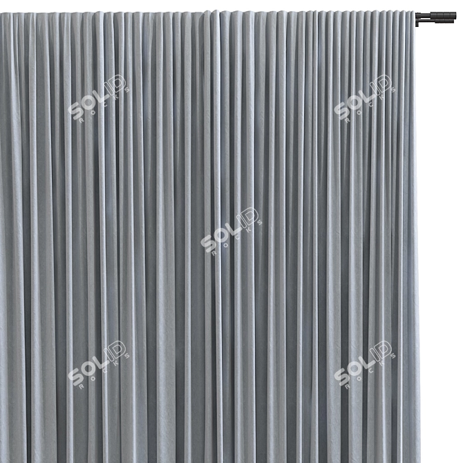 Refurbished Curtain №450 3D model image 3