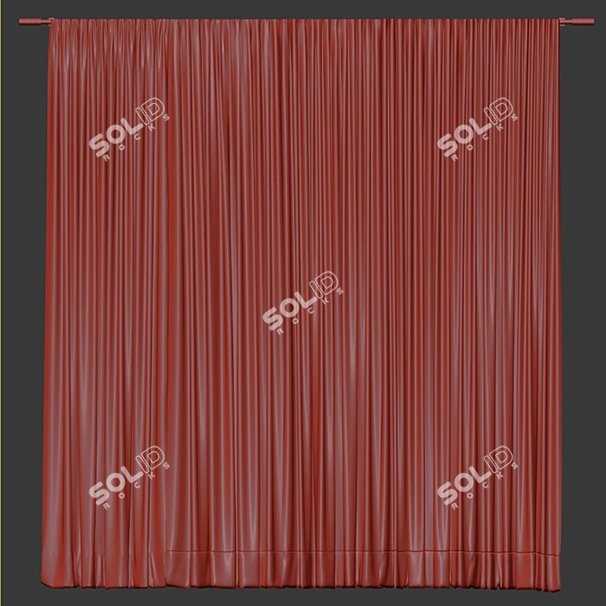 Refurbished Curtain №450 3D model image 4