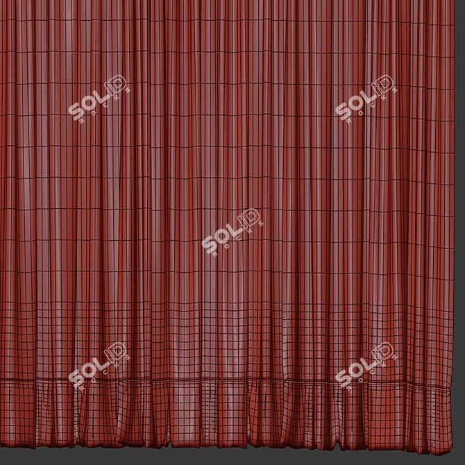 Refurbished Curtain №450 3D model image 5