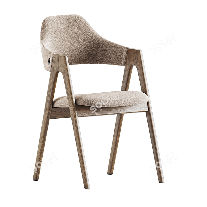 Customizable Belfast Dining Chair 3D model image 3