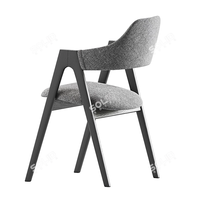 Customizable Belfast Dining Chair 3D model image 4