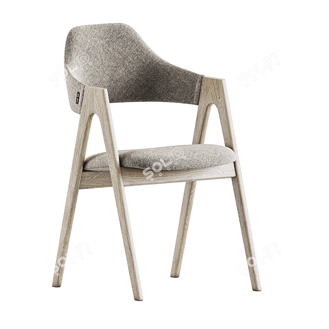 Customizable Belfast Dining Chair 3D model image 5