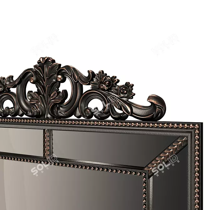 Sleek Hi-Poly Mirror Design 3D model image 2