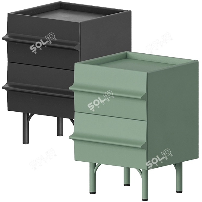 Modnodesign Bedside Table 40x42x59 3D model image 1