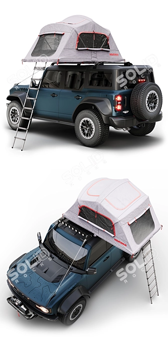 2023 Ford Bronco Raptor Yakima Tent 3D model image 16