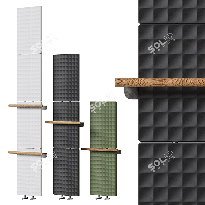 Designer Radiator Antrax IT 3D model image 6