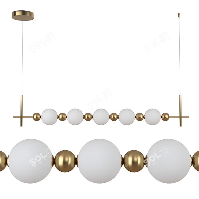 F-PROMO 4088-5P Pendant Light 3D model image 1