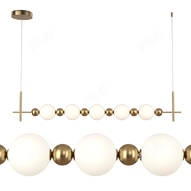F-PROMO 4088-5P Pendant Light 3D model image 2