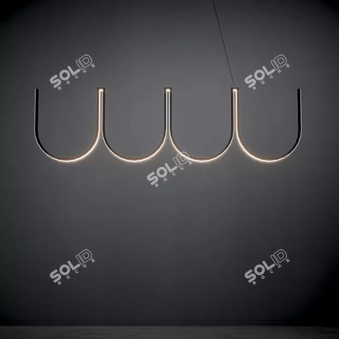 Elegance Refined: Romatti GIRU Chandelier 3D model image 2